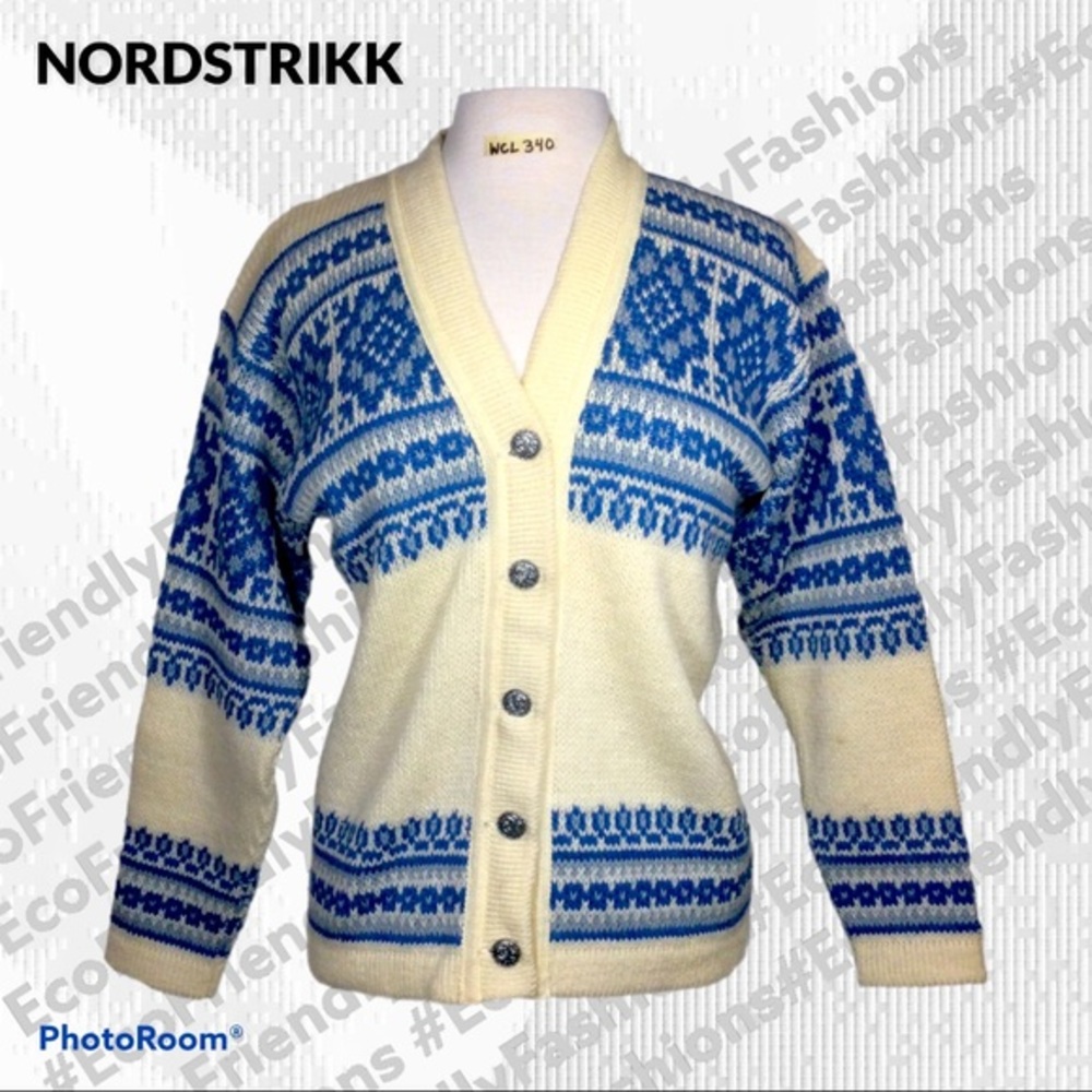 Vintage Nordstrikk Nordic Wool Cardigan/Sweater